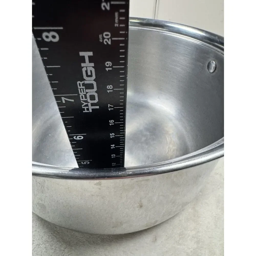 Martha Stewart 3.5 Qt Stainless Steel Stock Pot Dutch Oven w/ Lid Macy’s M103